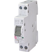 Дифференциальный автоматический выключатель KZS-1M-SUP 1P+N A C6/0,1