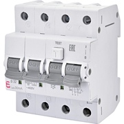 Дифференциальный автоматический выключатель KZS-4M 3P A B32/0,03