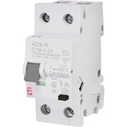 Дифференциальный автоматический выключатель KZS-R 1P+N A C16/0,01 10kA
