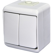Выключатель с подсветкой VHE-2L 10A 250V IP54 Hermetics