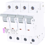 Автоматический выключатель ETIMAT 6 3p+N, тип C, 20А, 6 kA
